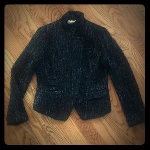 Banana Republic Boucle Zip Knit Jacket Blazer 10